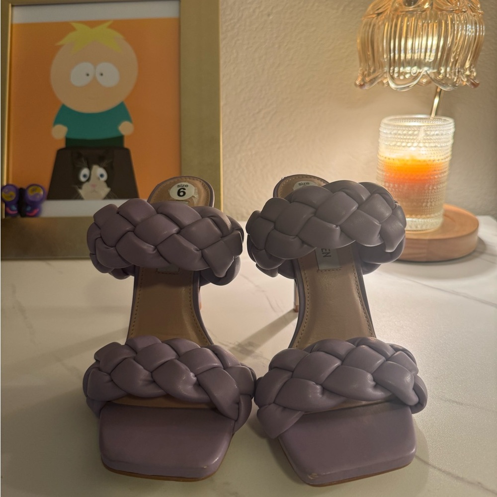 Steve Madden Purple Braided Heels NWOT